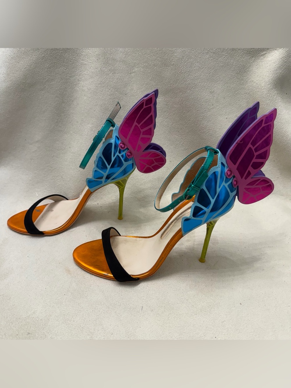 Sophia Webster Butterfly Wing Stiletto Sandals in Multicolor